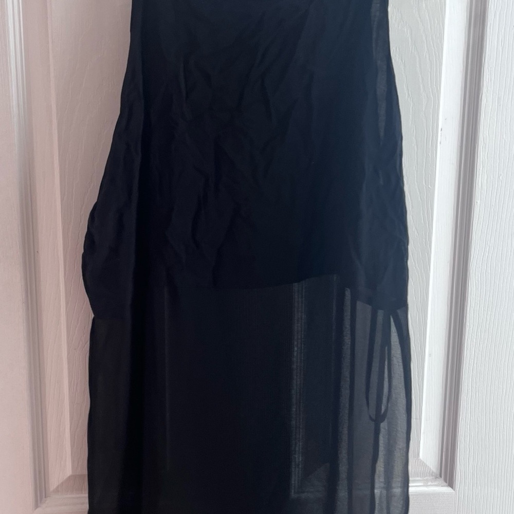 Black 1/2 Sheer top